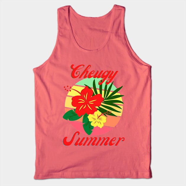 Cheugy Summer Tank Top by TJWDraws